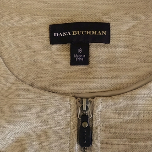 Safari Linen/Cotton Blazer by Dana Buchman - Picture 6 of 7